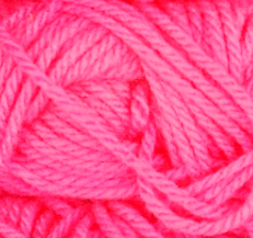 Vibrant pink yarn